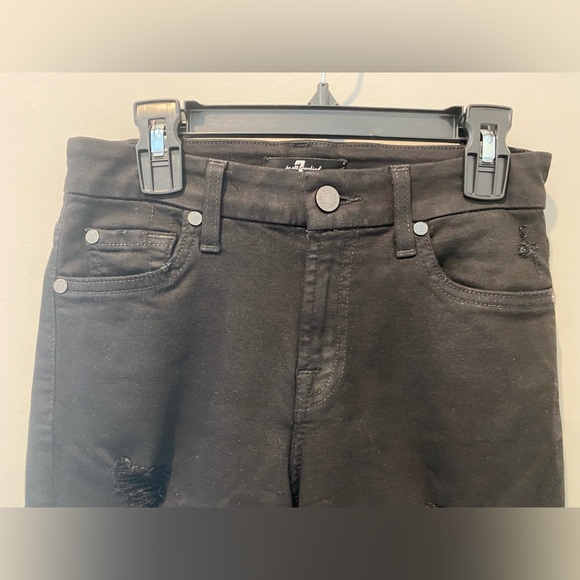 7 For All Mankind Ripped & Distressed Skinny Leg Cut Women’s Waist 25 - Picture 5 of 14
